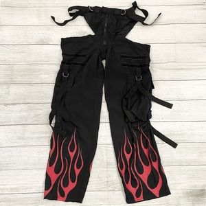 NAMILIA flame cut out pants